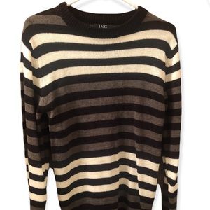 Crewneck sweater with stripes crewneck